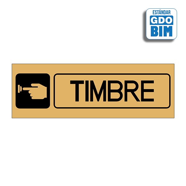 Archivo BIM de Señal de TIMBRE dorada