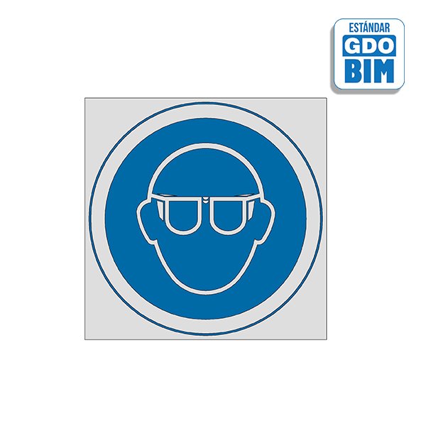 Imagen de Señal Uso de gafas en formato BIM