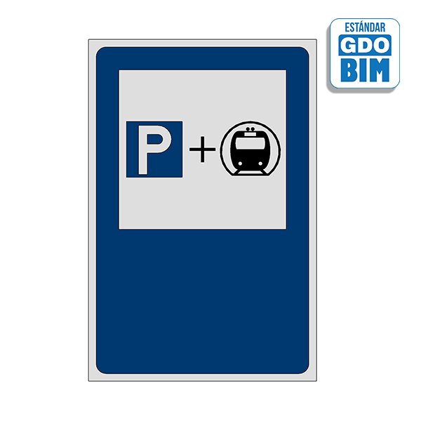 Archivo BIM de Señal Estacionamiento o parking para usuarios tipo 2
