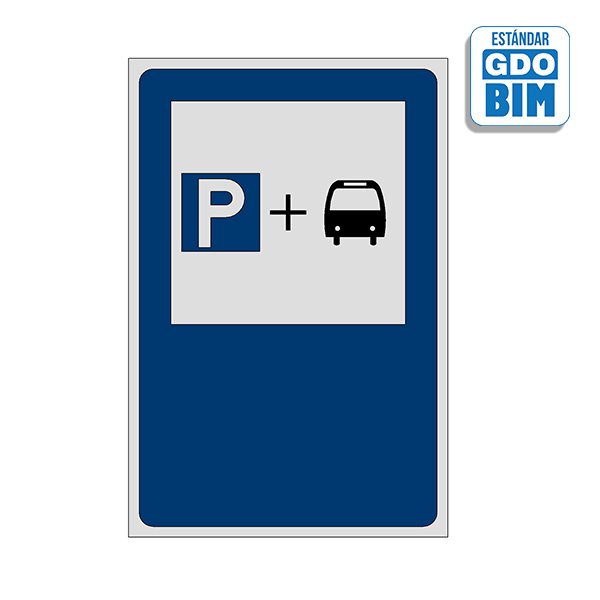 Objeto BIM de Señal o señalización en BIM de Estacionamiento para usuarios tipo 3