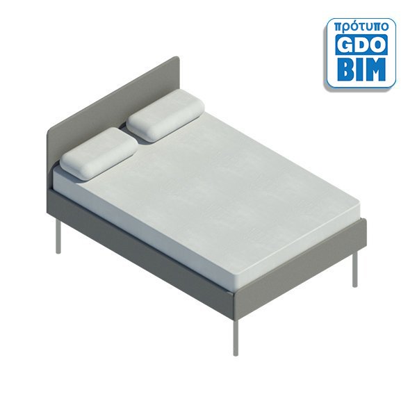 Διπλό κρεβάτι 1440mm BIM
