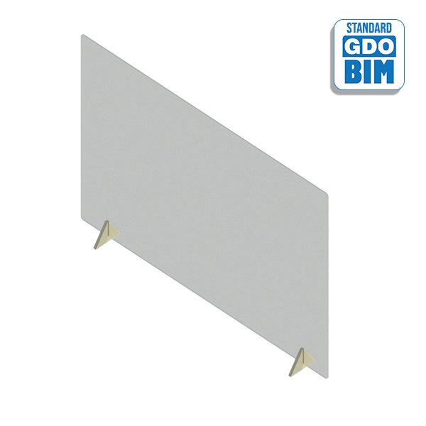 Glass table top divider 1000mm