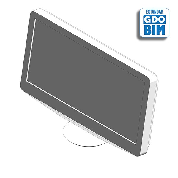 Objeto BIM de Televisión HD, pantalla LCD 20 pulgadas