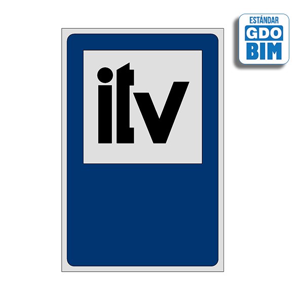 Objeto BIM de señalización ITV de inspección de vehículo