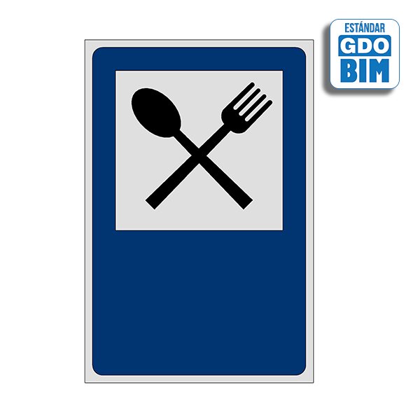 Archivo BIM de Señal de Restaurante en formato Revit e IFC