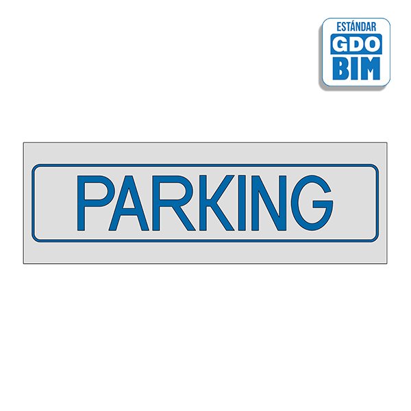 Señal Parking letrero