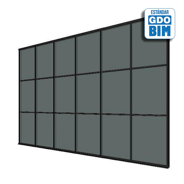 BIM Muro Cortina vidrio silicona estructural ASEFAVE