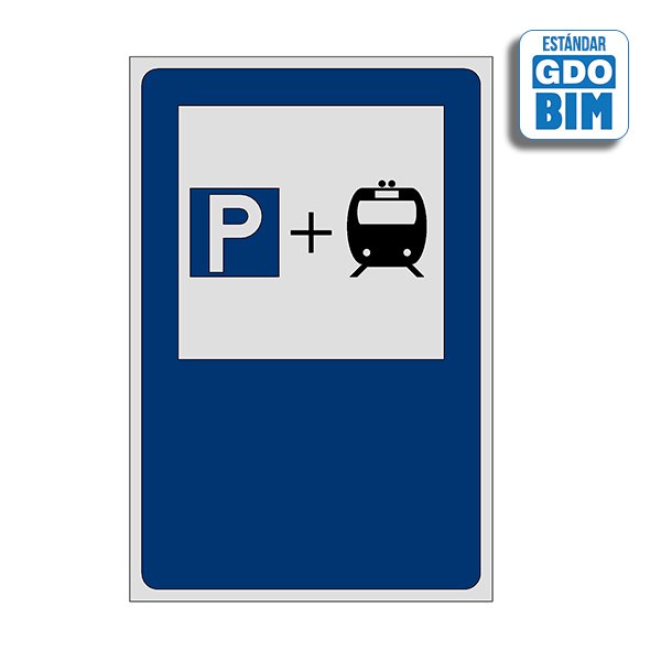 Objeto BIM de Señal Estacionamiento o Parking